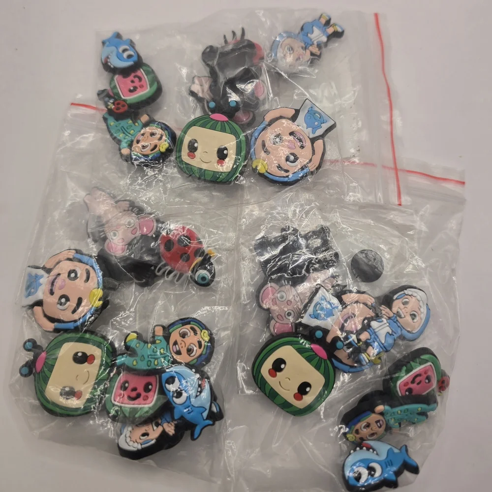 27pcs Cocomelon Croc Charms Lot of 3 Cocomelon Croc Charms
